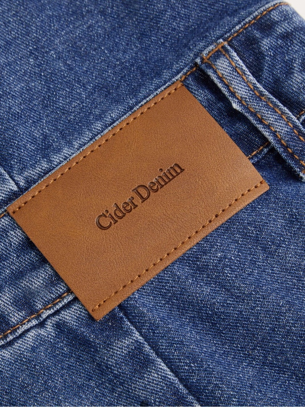 Cider Wide-Leg Denim Jumpsuit in Blue - Picture 4 of 6